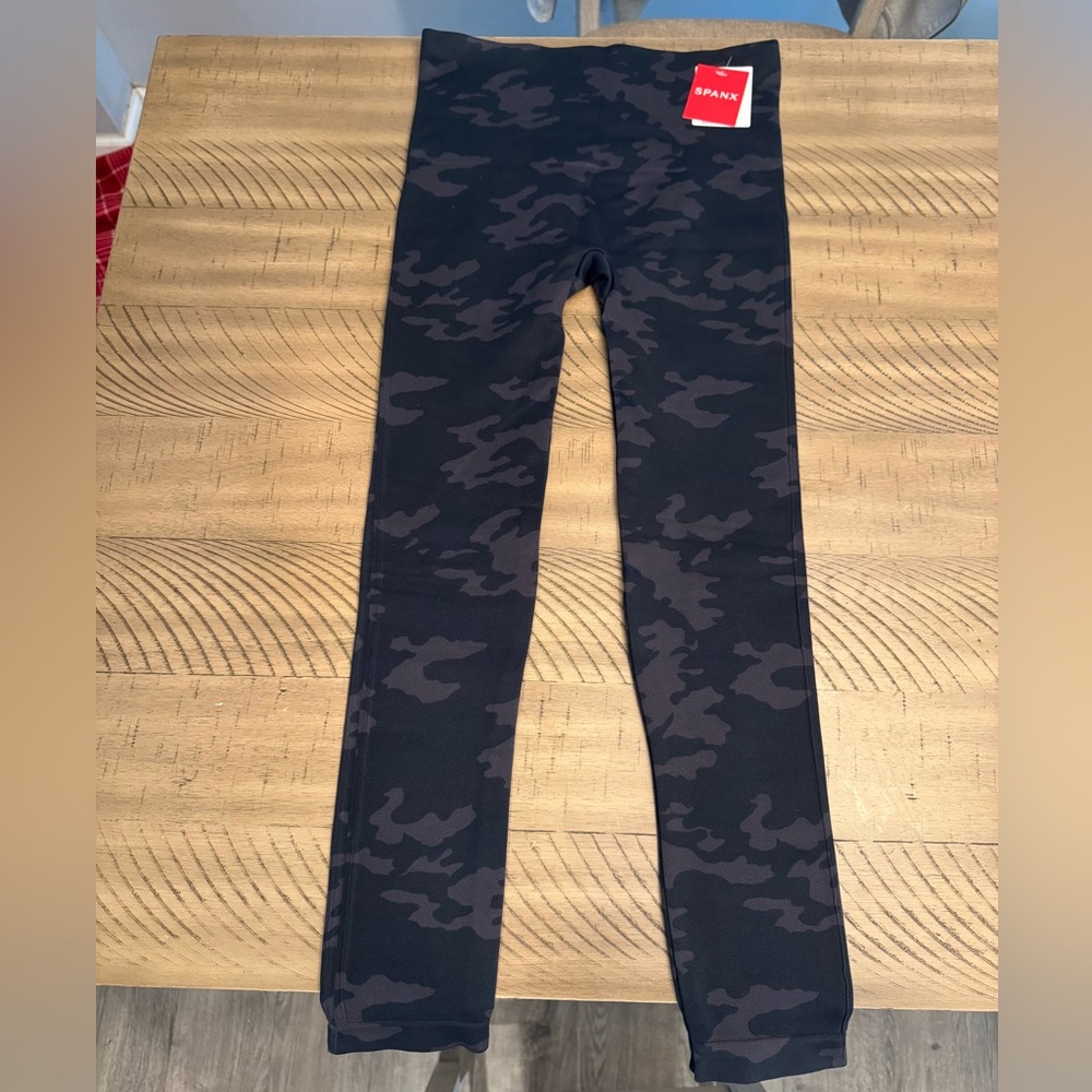 SPANX Black Camouflage Leggings